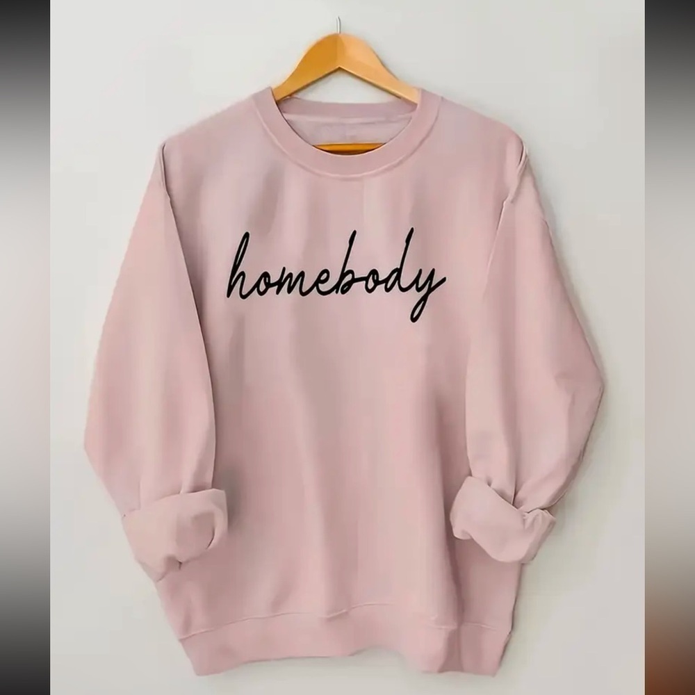 Homebody Long sleeve Graphic Pullover Sweatshirt NEW - Picture 2 of 3